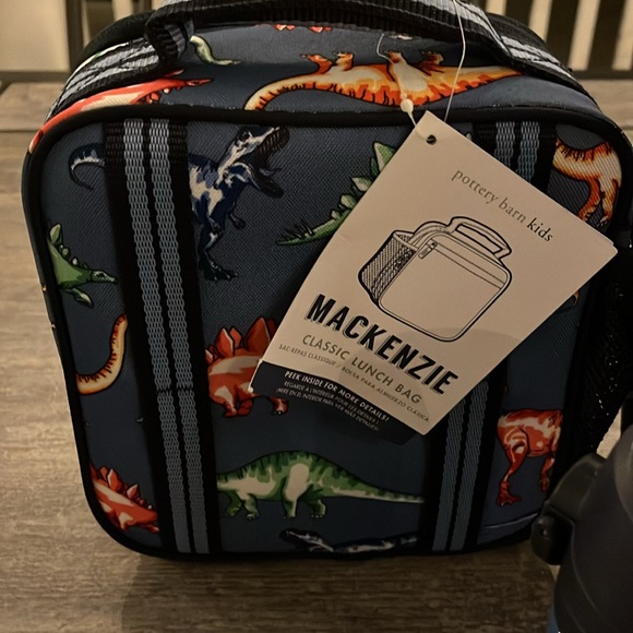 ONLY (2)items: POTTERY BARN  Mackenzie Dino Back Pack; NEW Thermos NEW LUNCH Box - Picture 2 of 8